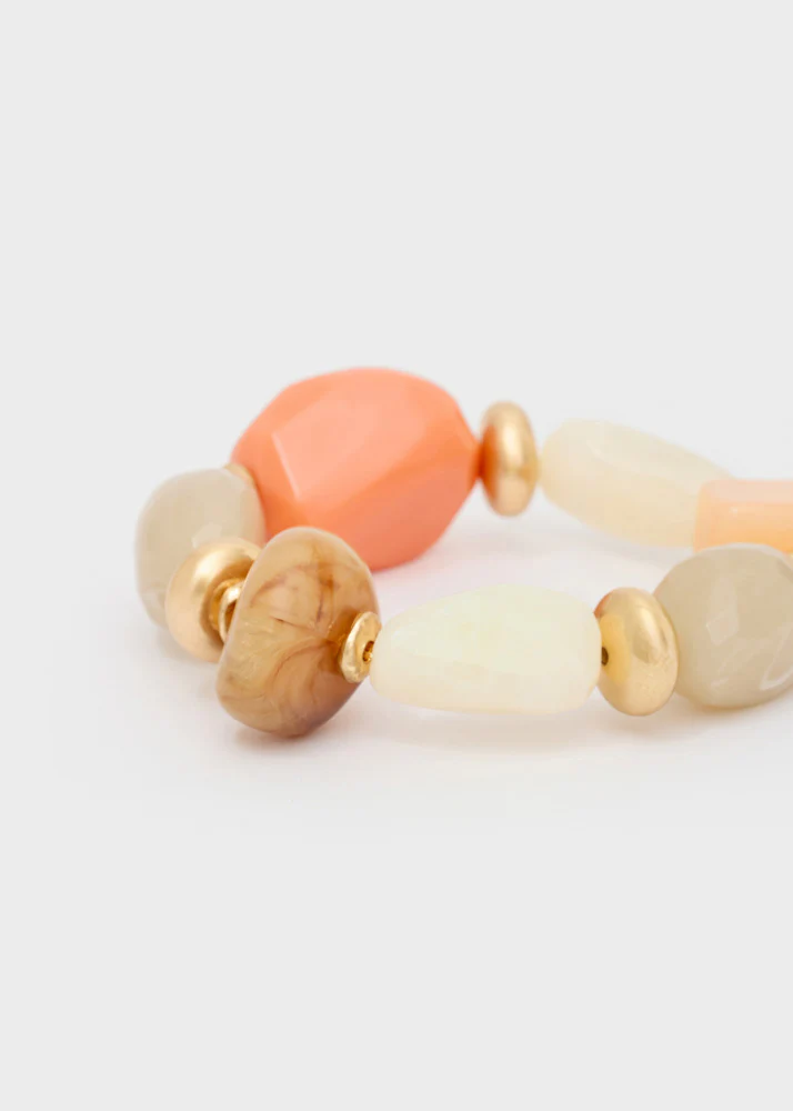 Alternative view of BRACCIALE ELASTICO CIOTTOLI IN RESINA ROSA NALì
