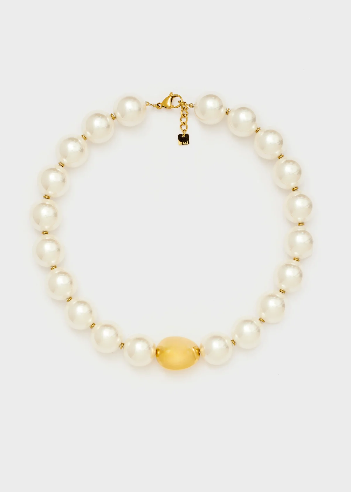 COLLANA PEARL CON ELEMENTO SFERA ORO NALI