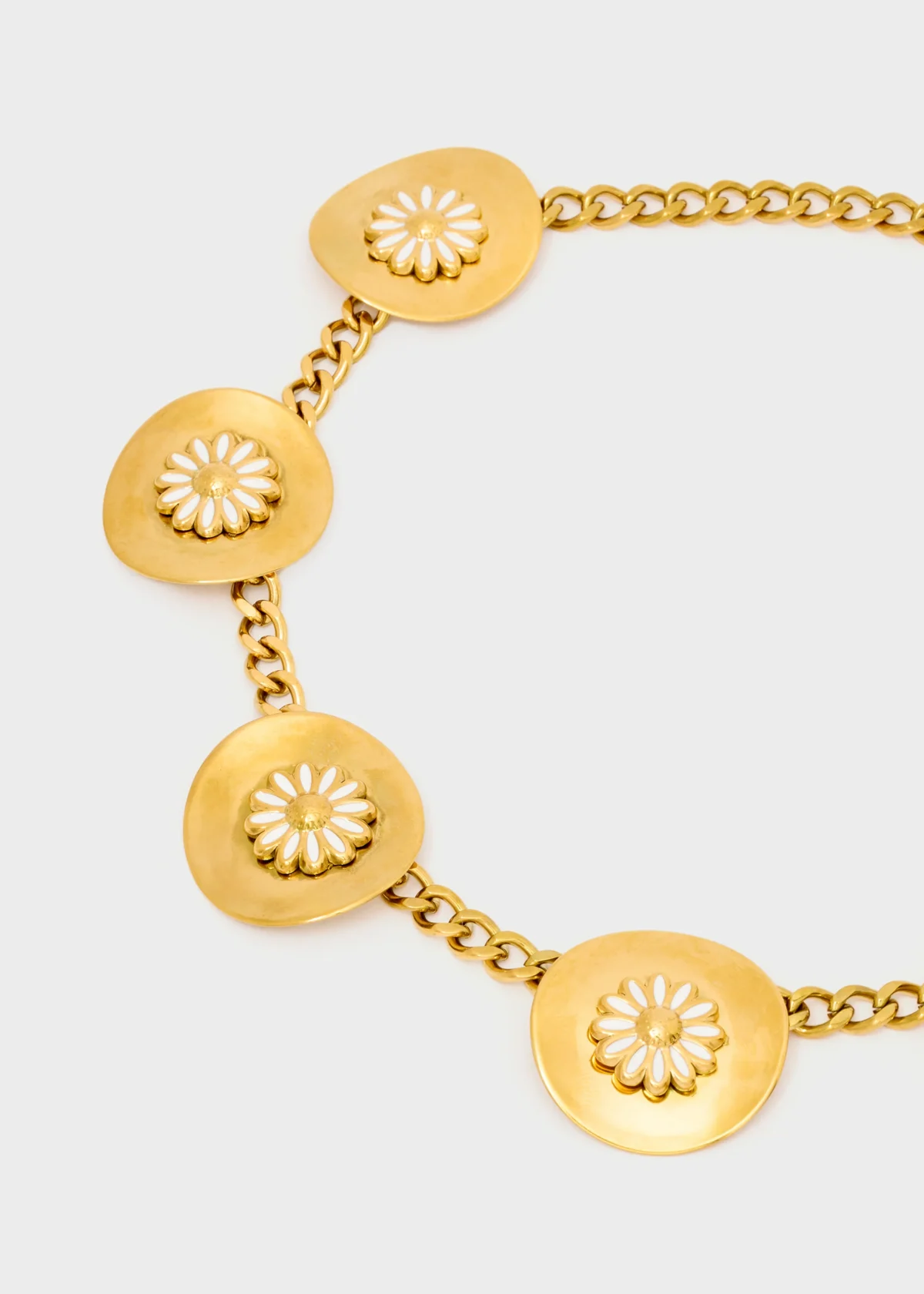 Alternative view of COLLANA DAISY ELEMENTI OVALI+FIORE ORO Nalì