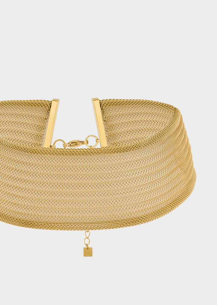 Alternative view of COLLANA LUCE GIROCOLLO MESH ORO NALì