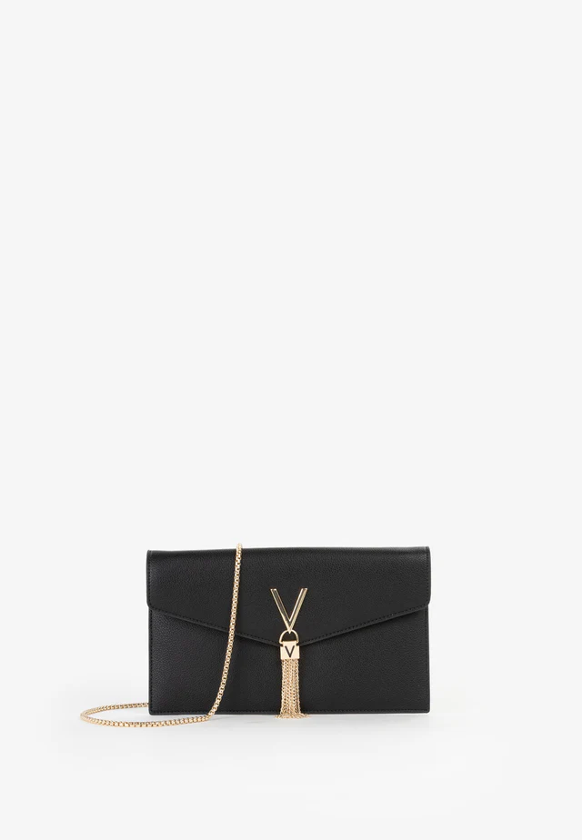 Alternative view of Pochette  A Mano Con Doppia Tracolla In Pelle O A Catena Valentino LUXE