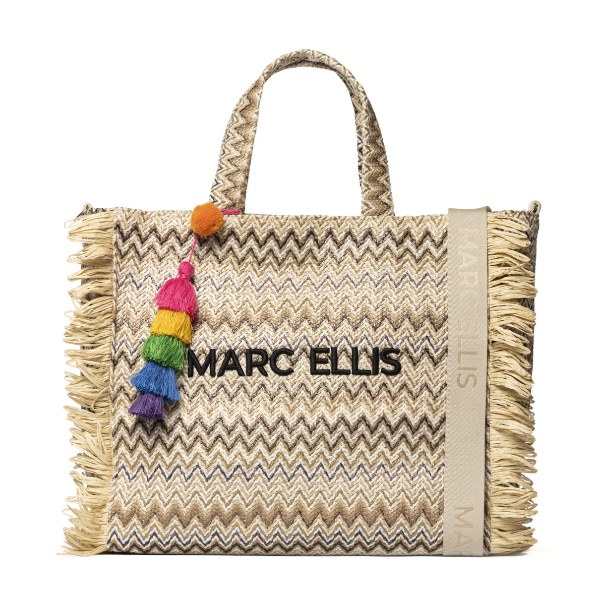 Borsa A Mano Con Tracolla BUBY-SAINT-CLAIRE-L-MULTICOLOR-NATURAL
