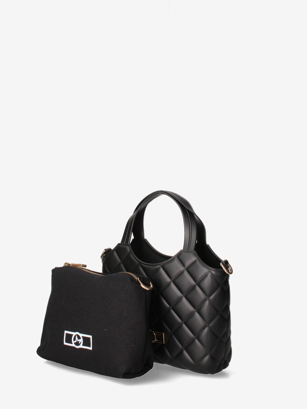 Alternative view of Borsa A Mano Con Tracolla In Catena Materiale Pvc  Marc Ellis Flat Teen