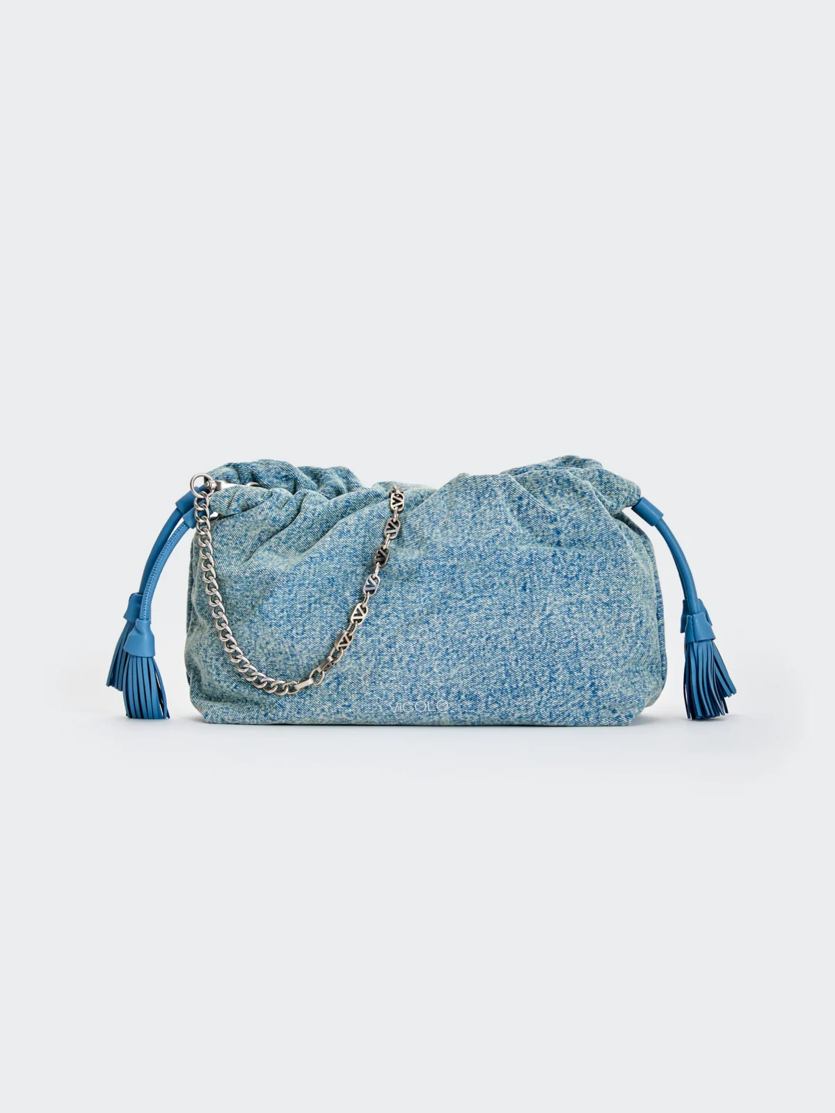 Borsa Tassel Bag Denim VICOLO