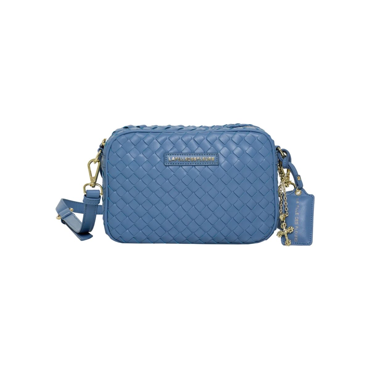 Borsa Con Tracolla LA FILLE DES FLEURS CORA INTRECCIATO LAVANDER ICE