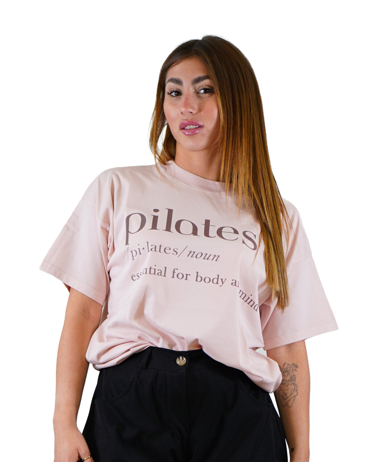 T-Shirt Vicolo Con Stampa " PILATES"