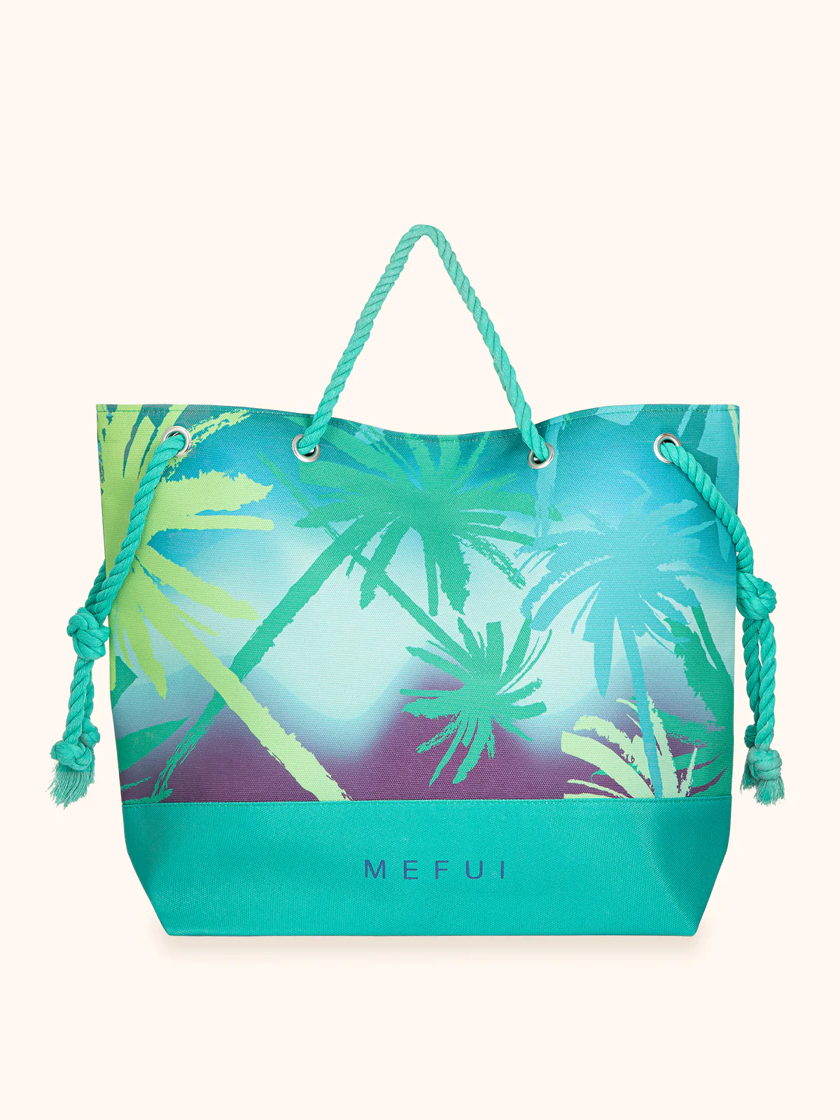 Borsa Mare Me Fui Con Manico Lungo Fantasia Verde
