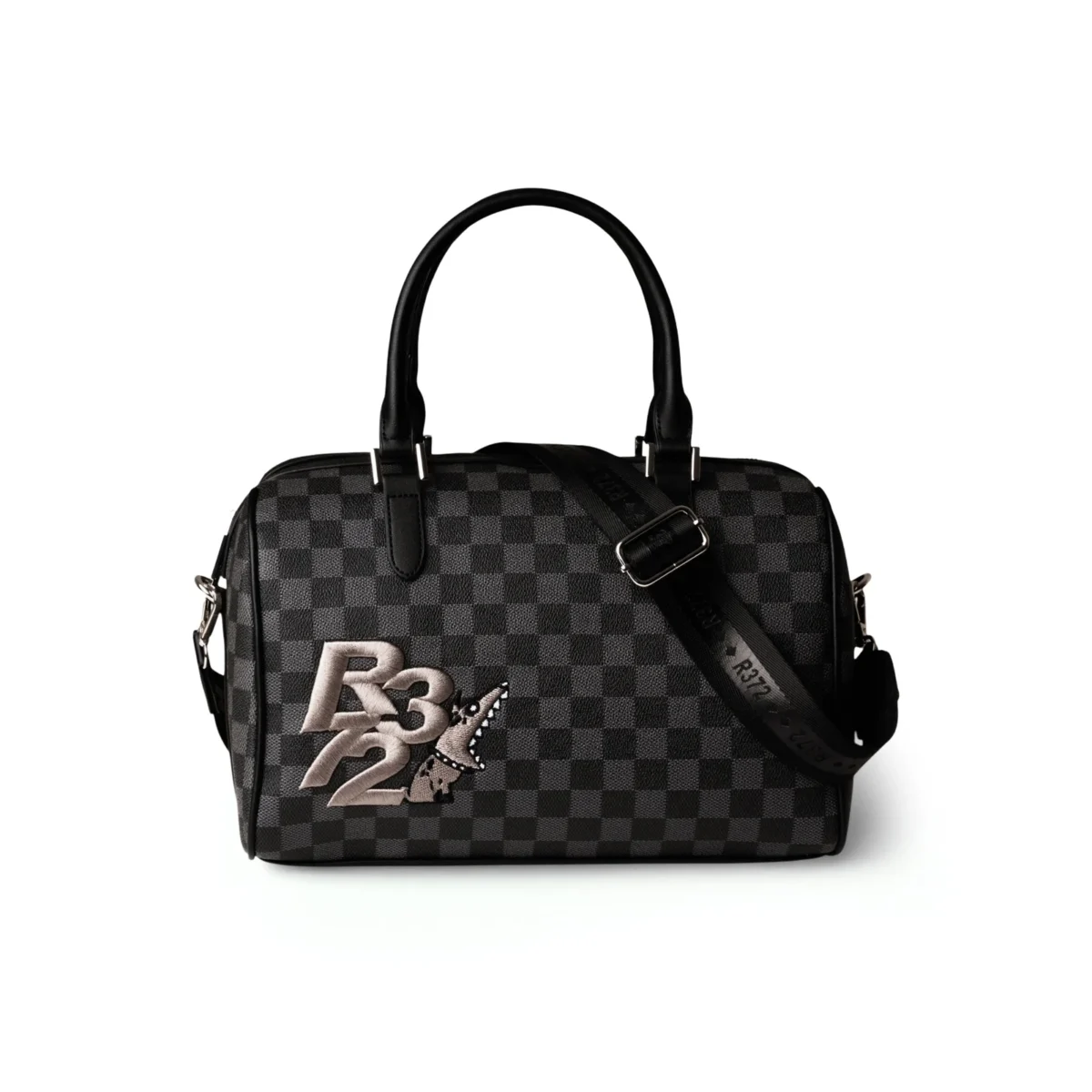 Borsa Bauletto A Mano Con Tracolla R372/B002   BLACK