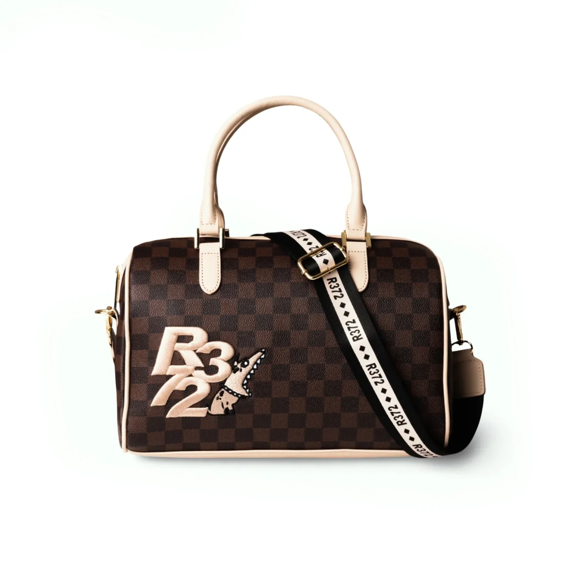 Borsa A Bauletto A Mano Con Tracolla R372/B002   BROWN