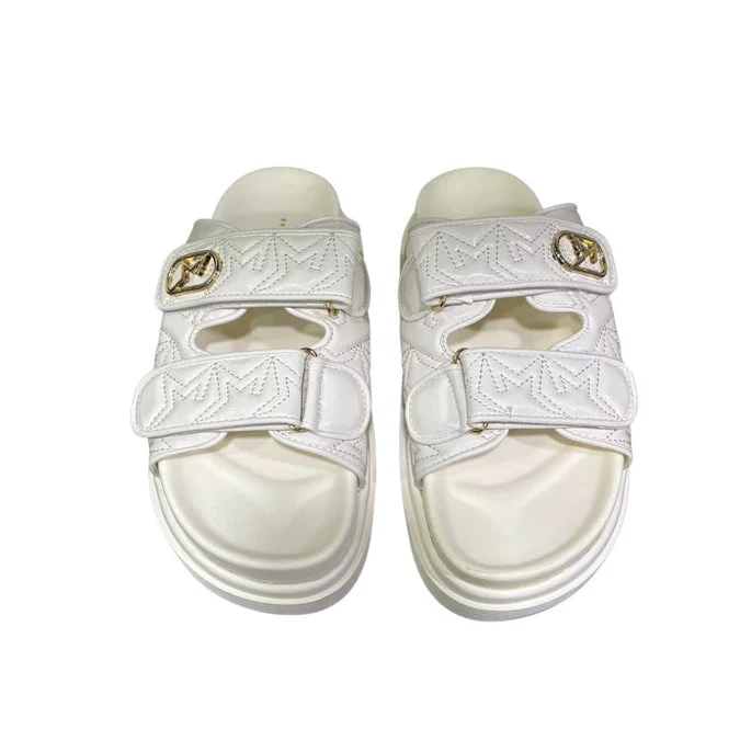 Alternative view of Ciabatta Marc Ellis "Sandal" Bianca Con Inserti Oro