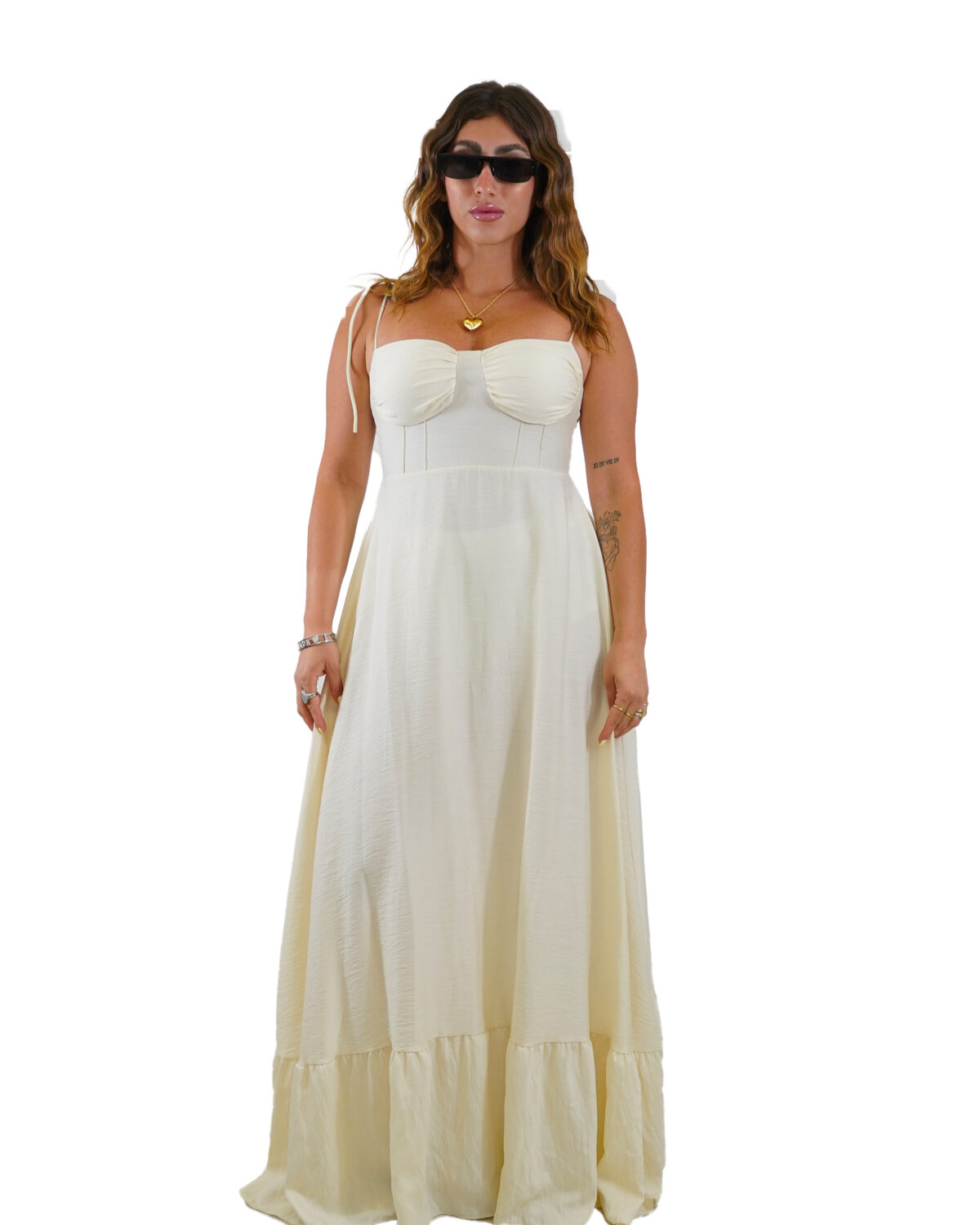 Abito Lungo In Cotone " Dolce Vita"