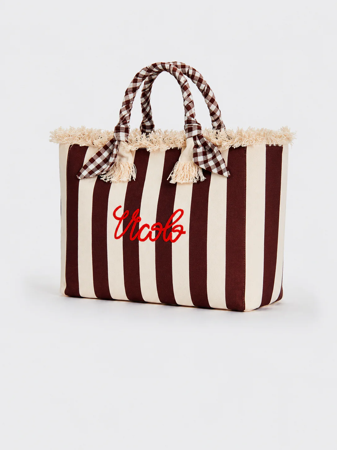 Maxi Shopper A Mano Borsa Ibiza Maxi Stripes Vicolo