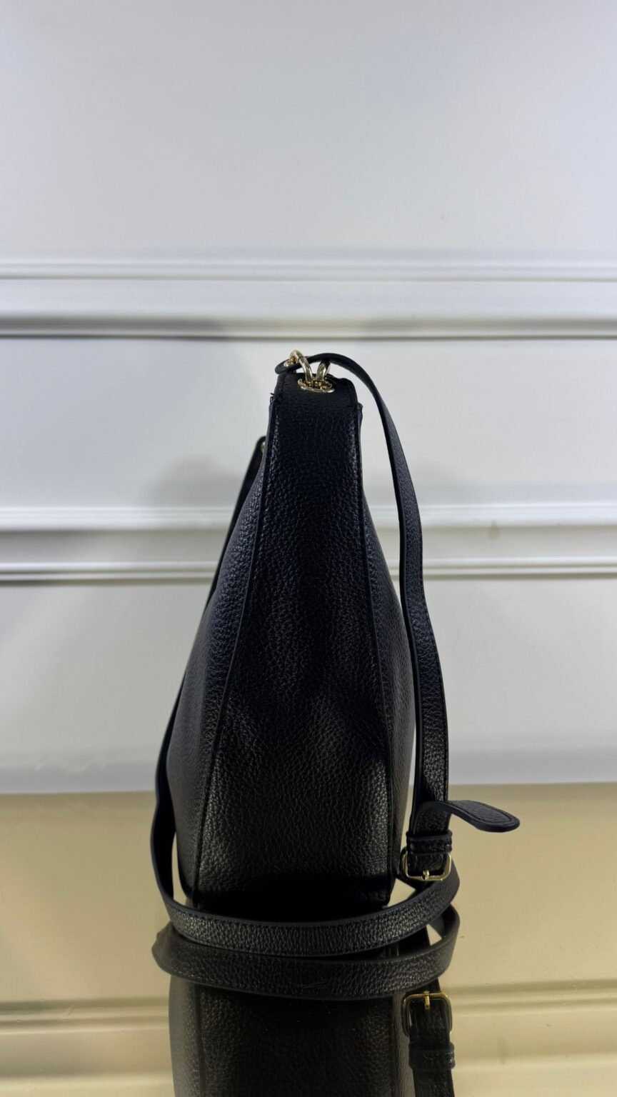 Borsa A Mano Piccola Donna In Pelle E Paglia, Tracolla Regolabile, Made In Italy, Elegante E Pratica