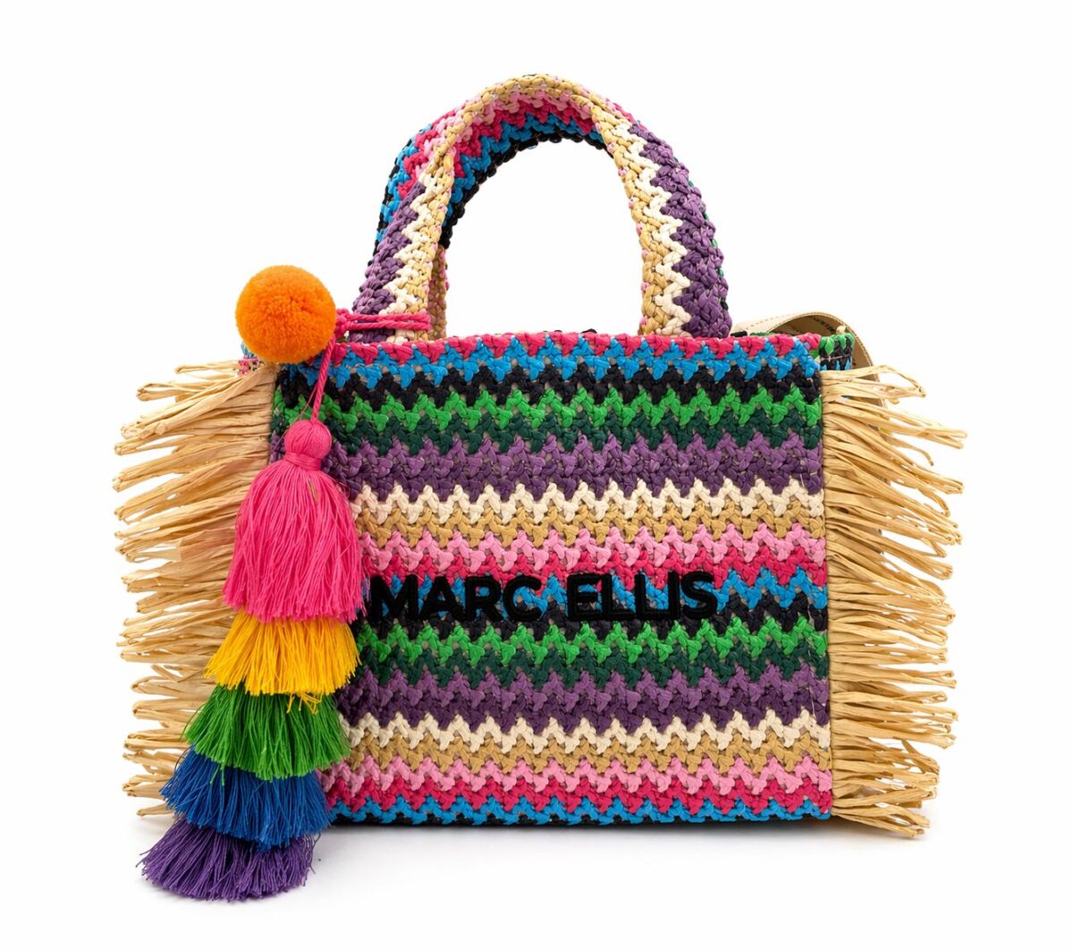 Mini Borsa In Paglia A mano Con Tracolla Marc Ellis BUBY SAINT CLAIRE